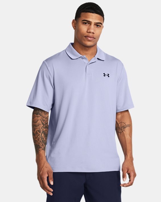 เสื้อโปโล UA Performance 3.0 สำหรับผู้ชาย in Purple image number 0